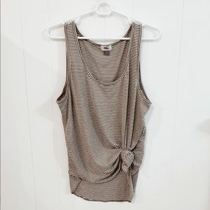 Green and White Striped Tank